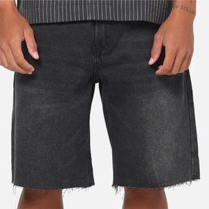 กางเกงยีนส์ขาสั้นผู้ชายคุณภาพสูง ยูนิเซ็กส์ สไตล์วินเทจ สำหรับฤดูร้อน เหมาะกับกิจกรรมกลางแจ้ง ปักโลโก้ ลำลอง ทรงคลาสสิค ตรง ใส่สบาย เป็นมิตรต่อสิ่งแวดล้อม - Product Image 1