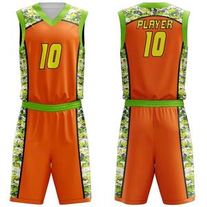 Conjunto de Camiseta y Pantalones Cortos de Baloncesto Personalizados al por Mayor, Diseño Sublimado, Secado Rápido, Transpirable, Uniforme de Equipo, Ropa Deportiva - Product Image 1