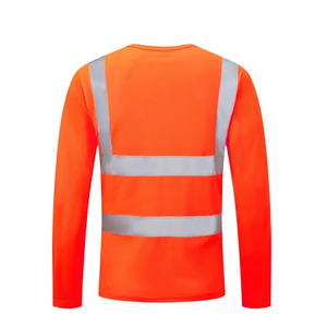 Camiseta de Seguridad Reflectante de Alta Visibilidad para Construcción, Manga Corta, Transpirable, Poliéster/Algodón, Impresión por Transferencia de Calor, Ropa de Trabajo Unisex - Product Image 5