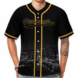Camiseta de Béisbol Personalizada para Hombre, Transpirable, con Logotipo Personalizado, Uniforme Deportivo de Poliéster - Product Image 1