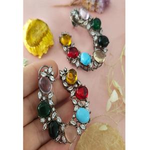 Atractivos Pendientes de Moissanita Plateados en Plata de Primera Calidad para Mujeres y Chicas, Ideales para Looks de Noche y Fiestas - Product Image 1