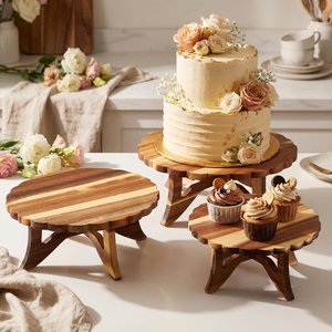 Morden Luxury Home and Kitchen decoration Wooden <b>Cake</b> stand with premium Finish for Dessert <b>Cake</b> Snakes and <b>Cake</b> Display - Product Image 2