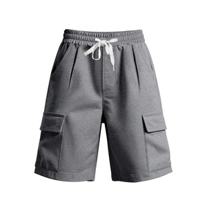 Shorts amples en lin respirant et doux pour la peau, multi-poches, pour hommes, parfaits pour les squats, le jogging et les tenues décontractées - Product Image 3