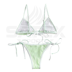 Conjunto de bikinis para mujer de alta calidad, trajes de baño triangulares para playa y baño, pedido al por mayor de fábrica - Product Image 6
