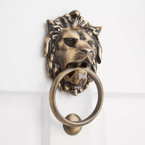 Modern Design Antique Finished Brass Lion <b>Door</b> Knocker Use for Home Villas Knocking Use at Good Price - Product Image 1