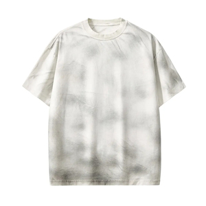 ODM Design Custom Heavyweight Cotton Oversize <b>T</b>-Shirt for Men Short Sleeve Acid Wash Vintage Boxy Design - Product Image 1