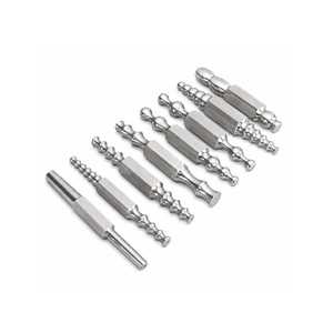 Ensemble de 8 mandrins de formage à double extrémité hautement polis en acier inoxydable pour la fabrication de bijoux, 0,55 pouce, ZetomedPro - Product Image 5