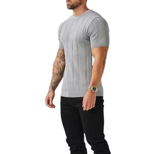 Vente en gros 100% coton T-shirt de sport pour hommes logo personnalisé nouveau modèle pull-over simple tricots personnalisés - Product Image 4