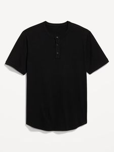 เสื้อยืดเฮนลีย์แขนสั้นผู้ชาย ผ้าฝ้าย 100% ระบายอากาศได้ดี ผ้าถัก สวมใส่สบาย เหมาะสำหรับฤดูร้อน รับสกรีนโลโก้ - Product Image 1
