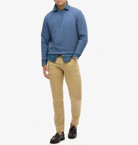 Sweat-shirts basiques pour hommes en coton mélangé, col rond, couleur marine unie, manches longues, nouvelle conception, vêtements d'hiver, OEM ODM - Product Image 5