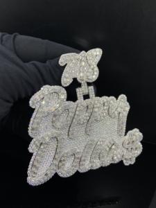 Colgante Hip Hop Personalizado con Diamantes de Imitación, Chapado en Oro, Estilo Ice Hustler - Product Image 4