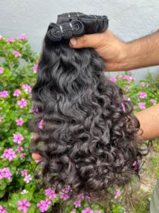 Paquetes de Cabello Humano Natural Rizado Indio al por Mayor – Auténtico Cabello de Templo de la India - Product Image 2
