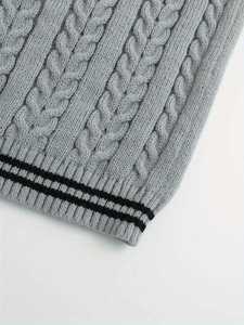 Pull tricoté personnalisé pour homme, motif flocon de neige Fair Isle nordique, col rond, chaud pour l'hiver, idéal pour les fêtes, vente en gros - Product Image 5