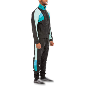 Conjunto de chándal cortavientos de nailon liso personalizado para hombre, ropa deportiva a prueba de viento para hombre con envío y entrega - Product Image 1