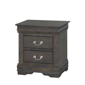 Comodino Louis Philippe Grigio Scuro - Product Image 3