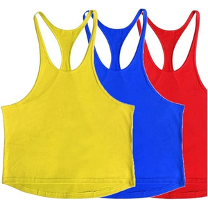 Men’s <b>Stringer</b> Tank Top, Y-Back Muscle Gym <b>Vest</b>, Sleeveless Bodybuilding Workout T-Shirt for Fitness Training and Athletic Wear - Product Image 6