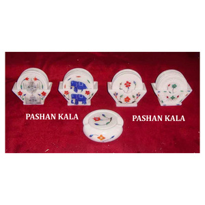 Decorative Inlay <b>Coaster</b> <b>Set</b> - Product Image 1