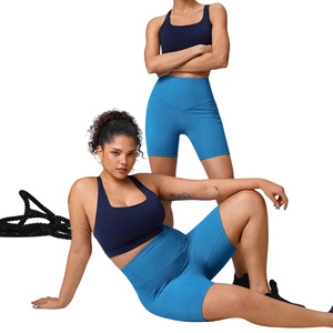 Shorts de yoga taille haute pour femmes, respirants, à séchage rapide, en Spandex/Coton, personnalisables, pour la vente au détail - Product Image 1