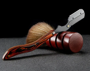 Rasoir à lames droites professionnel de qualité supérieure pour barbier, nouveau design, manche en bois, acier inoxydable, pour rasage humide et bikini - Product Image 2