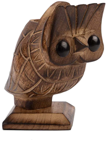 Handgefertigter Brillenhalter in Eulenform aus Holz, Organizer für Brillen und Sonnenbrillen für Zuhause, Büro, Schreibtisch, Tisch. - Product Image 2