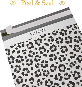 Non-Padded Envelopes with <b>Tamper</b> Proof Self-Seal, Cheetah Print Packaging - Product Image 1