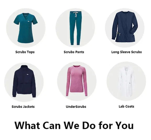 Women Stretch <b>Nursing</b> <b>Scrub</b> Jacket Zip Medical Uniform Blouse Kangaroo Pocket Breathable Spandex/Polyester Needle Detection - Product Image 6