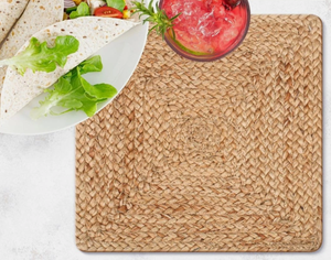 Artisan Handwoven Rattan Placemat | Durable Charger Plate <b>for</b> Picnic & <b>BBQ</b> <b>Table</b> - Product Image 6