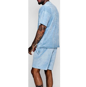Ensemble short et chemise en velours 100 % laine à manches courtes pour homme RABUSH SPORTS – Tenue de sport respirante pour l'été, col montant, personnalisable - Product Image 5