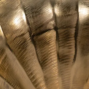 Handmade Brass Tabletop Vase Modern Decorative Sculpture 10 Inch Diameter Gold Finish - Product Image 6
