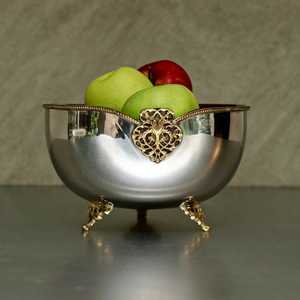 Mirror And Metal <b>Serving</b> Tray <b>Set</b> Handmade Polished Vintage Style <b>Dishes</b> & Plates - Product Image 3