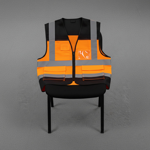 Mens Bright Reflective <b>Utility</b> <b>Vest</b> Enhanced Visibility Garment For Emergency Response Inspection And Outdoor Assignments - Product Image 1