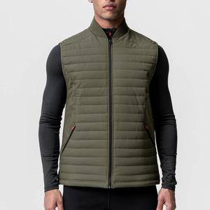 <b>Men's</b> <b>Black</b> Quilted Puffer <b>Vest</b> Lightweight Winter Gilet Sleeveless Jacket Outdoor Casual Wear Wholesale Manufacturer Suppliers - Product Image 4