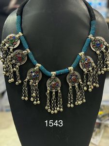 À la mode Dernier Long Collier De Mariée à Vendre Meilleure Vente Fabriqué À La Main Afghan Ensemble De Bijoux En Ligne Pour Les Femmes En Acier Inoxydable Voler - Product Image 6