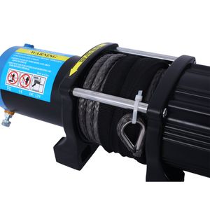 กว้านไฟฟ้าสำหรับรถ ATV/UTV ขนาด 4500 ปอนด์ พร้อมเชือกสังเคราะห์กันน้ำ 12V ยาว 1000 ฟุต พร้อมรีโมทแบบมีสายและไร้สาย - Product Image 4