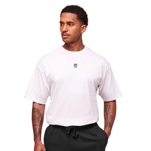 Mens Oversized Gym T Shirt Breathable Performance Athletic Workout <b>Tee</b> Loose Fit Training Fitness Shirt Soft <b>White</b> - Product Image 1