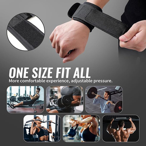 Heavy-Duty Wrist <b>Straps</b> <b>for</b> Fitness Hard Pull Wrist <b>Lifting</b> <b>Strap</b> Anti-Slip Silicone Sport Protection Safety - Product Image 5