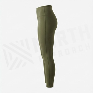 Leggings décontractés tricotés taille haute confortables pour femmes, avec logo personnalisé, respirants, pour le yoga, faible MOQ, polyester, OEM/ODM – Grande Vente - Product Image 3