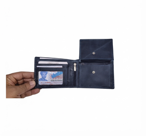 Portefeuille Homme Tendance en Cuir Véritable de Qualité Durable avec Broderie Lettre Motif Étoile, Personnalisable OEM ODM, Vente en Gros, Étanche - Product Image 6