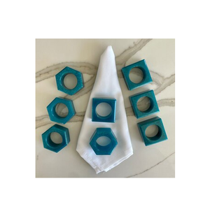 Eco-Friendly Resin Napkin Ring Party Transparents Crafts Brown Color Top Modern Design Resin Napkin Ring - Product Image 4