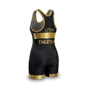 Combinaisons de lutte pour femmes PRO, durables, respirantes, avec coutures renforcées à points plats, uniformes de lutte de compétition pour femmes - Product Image 6