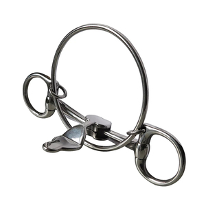 Mors de cheval en acier inoxydable 2026, taille 130 mm, avec articulation à rouleaux, équipement d'équitation, 100 % meilleure qualité - Product Image 3