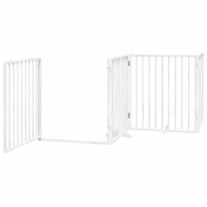 Juego de 4 Corrales Plegables para Perros de Madera de Álamo Blanco para Uso Doméstico - Product Image 4