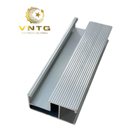 Rail de montage en aluminium anodisé VNTECH GLOBAL Solar de haute qualité 26x45mm AL6005-T6 pour système de support de panneaux solaires sur toit