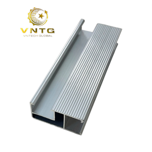 รางยึดแผงโซลาร์เซลล์ VNTECH GLOBAL คุณภาพสูง ขนาด 26x45 มม. ผลิตจากอะลูมิเนียมอโนไดซ์ AL6005-T6 สำหรับระบบติดตั้งบนหลังคา - Product Image 1