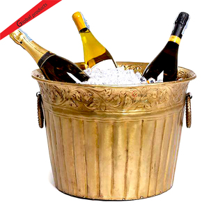Seau à glace de qualité supérieure, finition dorée, design élégant, pour hôtel, restaurant et bar - Product Image 1