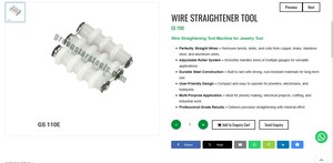 Máquina Enderezadora de Alambre, Herramienta Ajustable con Rodillos para Joyería, Herramientas Manuales Resistentes GS 110E |   N.° de artículo GS-110E - Product Image 3