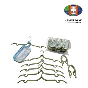 LONGNEW OEM Custom Foldable Travel Garment <b>Hanger</b> <b>Space</b> <b>Saving</b> Folding Clothes <b>Hanger</b> - Product Image 4