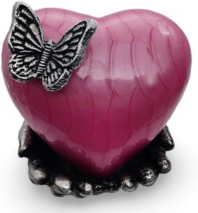 Urna Conmemorativa de Aluminio Premium en Forma de Corazón para Guardar Cenizas, Elaborada con Detalles Artísticos y Acabado Suave - Product Image 4