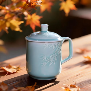 Elegant ceramic coffee cup with adorable design <b>Cute</b> ceramic <b>mug</b> ideal for promotional gifts and branding - Product Image 5