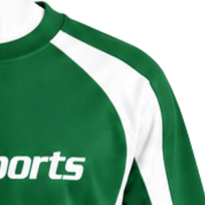 Green Panel Crew Neck <b>Sweatshirt</b> <b>Men</b> Long Sleeve Contrast <b>White</b> Stripe Athletic Pullover Casual Training Sportswear Custom - Product Image 5